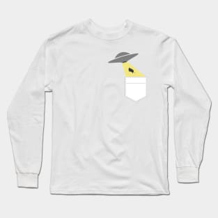 Alien Abduction Pocket Long Sleeve T-Shirt